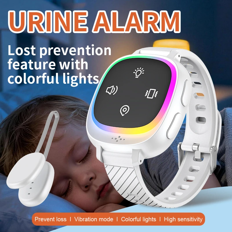 New Kids Bedwetting Alarm Wireless USB Rechargeable Portable Wearable Vibration Reminder Children Potty Training Elderly Baby
