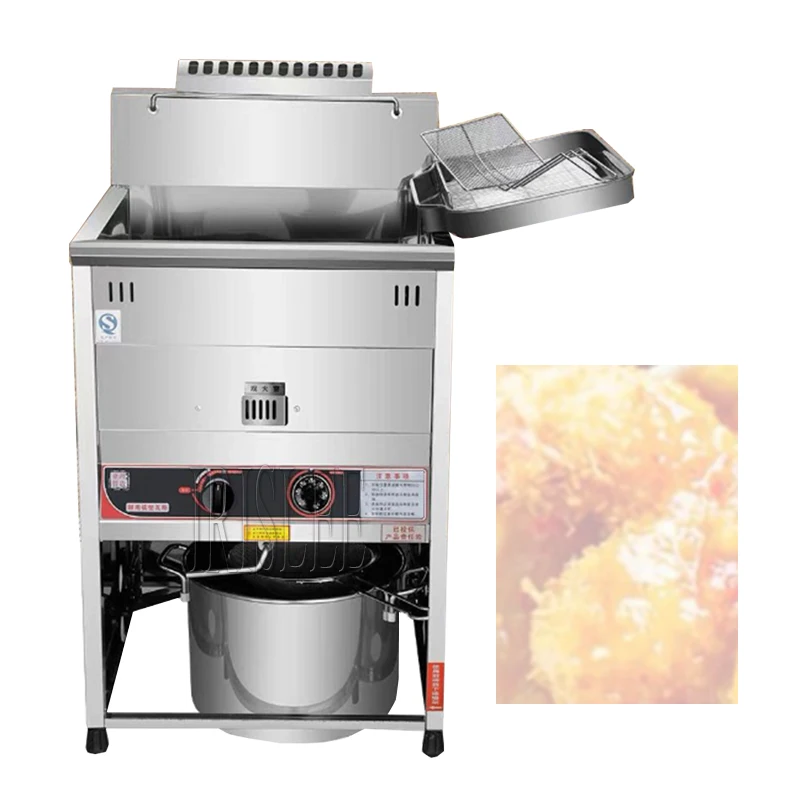 

30-liter Electric Fryer Large-capacity Vertical Single-cylinder Fryer Machine Fried Chicken Chain Equipment