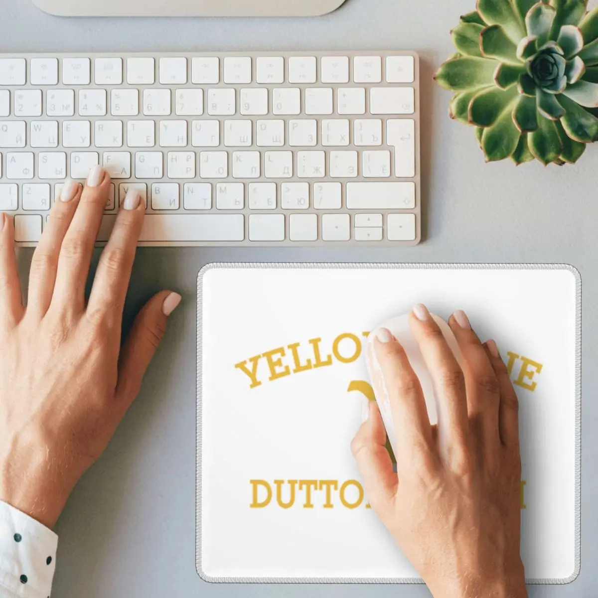 يلوستون داتون رانش ماوس الوسادة الكمبيوتر لوحة المفاتيح ماوس حصيرة الألعاب مكتب الكمبيوتر المحمول حصيرة مكتب الملحقات الجدول الحصير