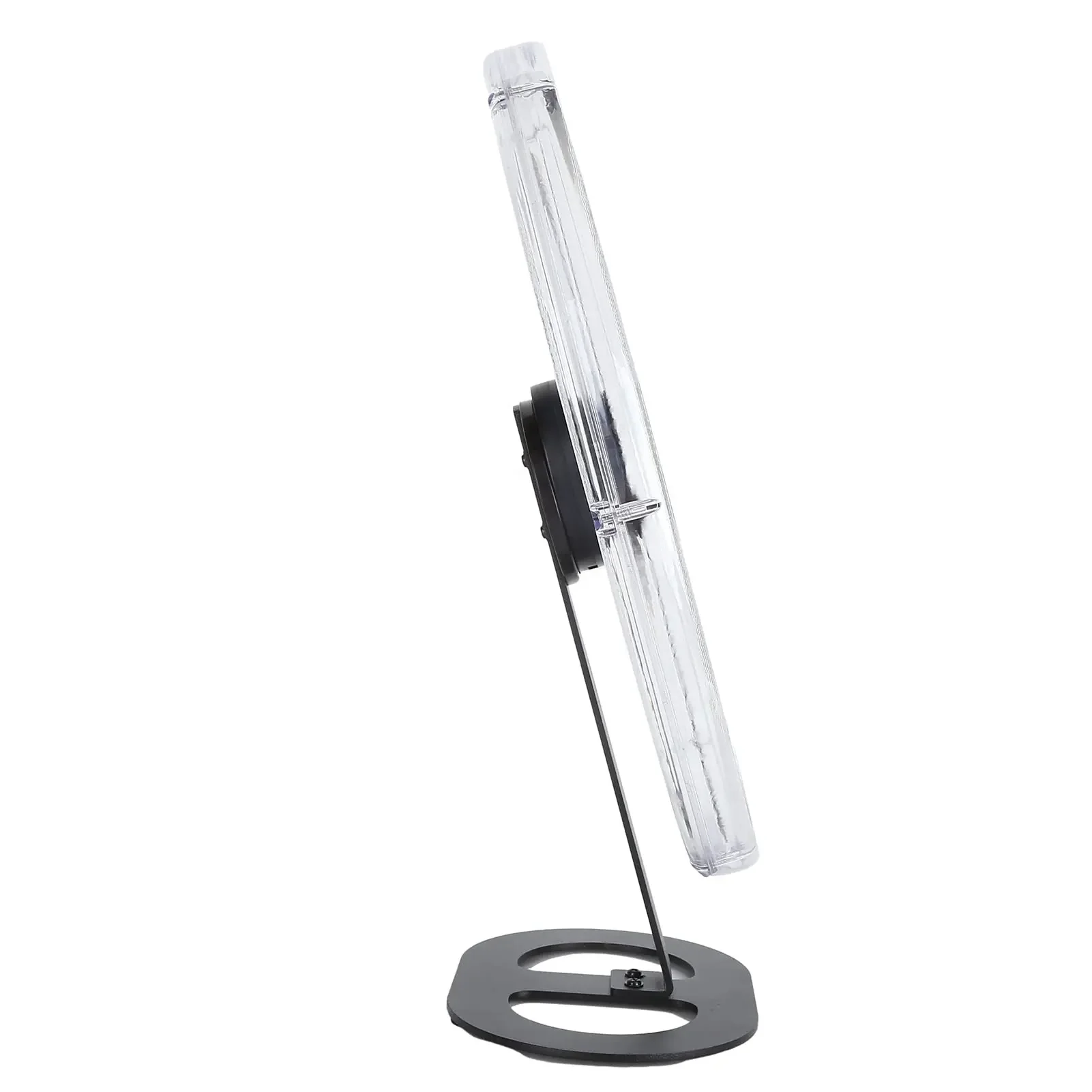 3D Indoor Hologram Pixel Fan 224 Lights Acrylic Cover and Desktop Stand Display Advertising Display Bluetooth APP Control