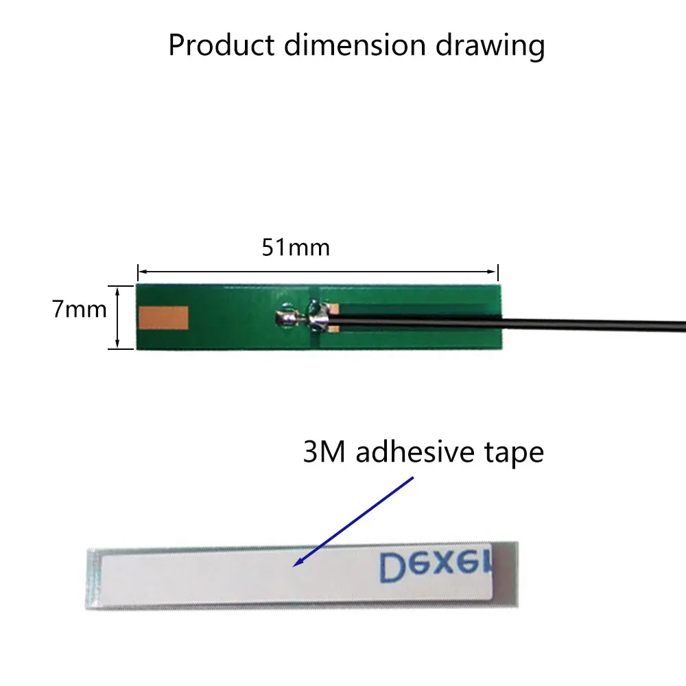 5PCS WiFi Bluetooth 2.4G built-in PCB antenna ZigBee module omnidirectional high gain patch antenna