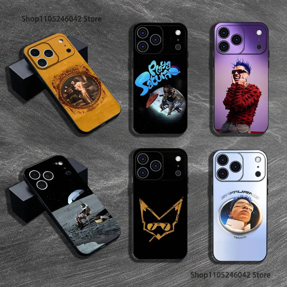 

Singer R-Rauw Alejandro Phone Case For iPhone 17,16,15,14,13,12,11,Pro,XS,Max,XR,Plus,E,SE4,Mini Black Shockproof Soft Cover