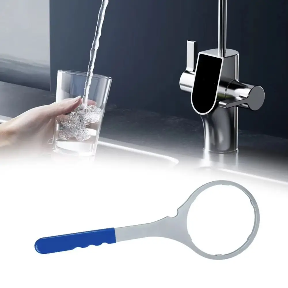 

Comfortable Grip Water Wrench Premium Plastic Steel Tool Water Filter Housing Wrench Heavy Duty Rubber Grip Disassembly Tool