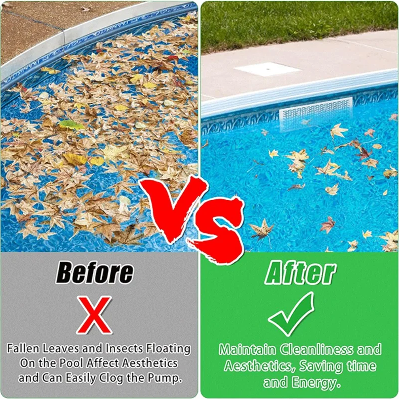 -A89Z Аксессуары для бассейна для подземных бассейнов Предотвращает засорение Простая сборка Белый грабли для листьев Щит Защитное пружинное действие