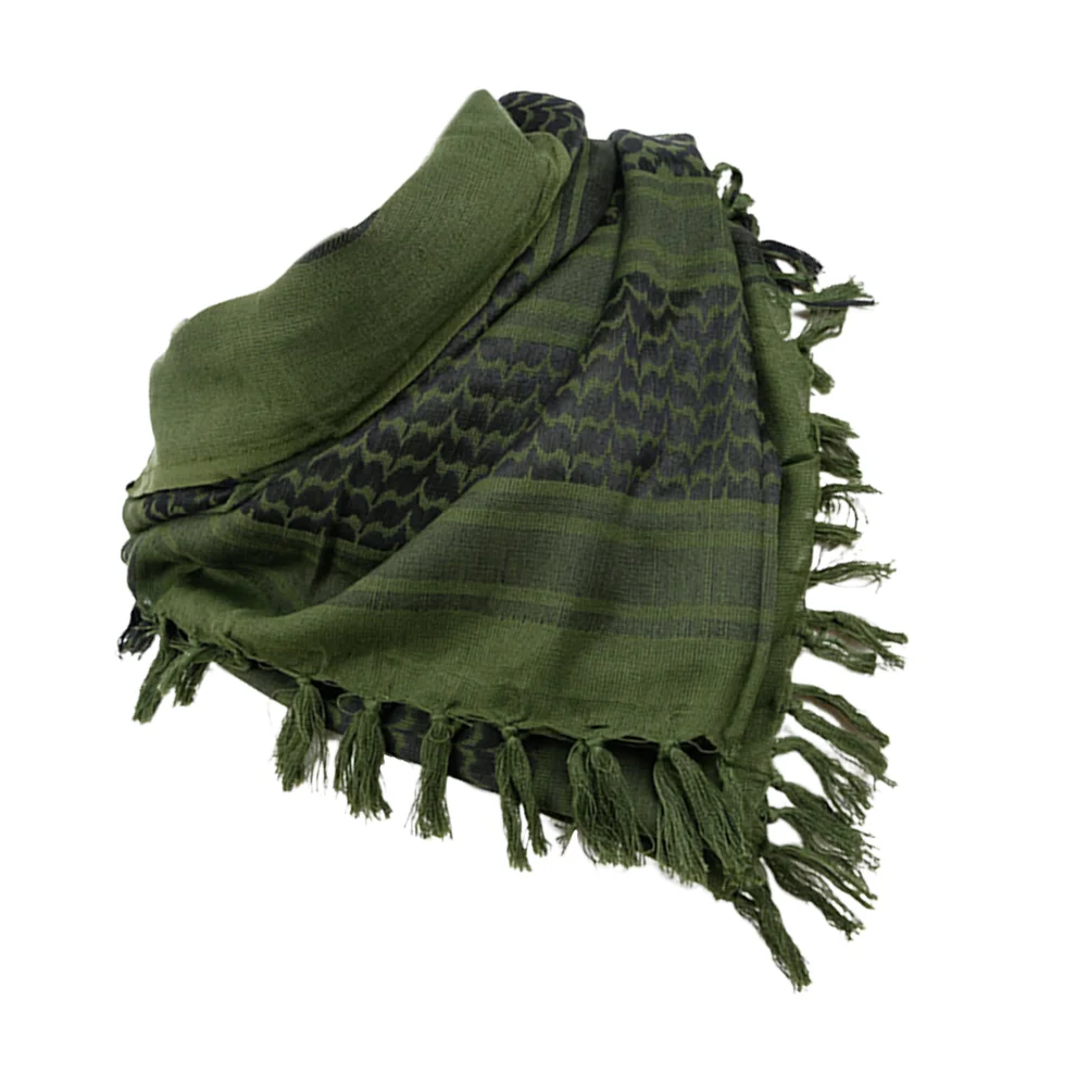 1PC Arab Scarf Square Neck Shawl Wrap for Outdoor Unisex (Green) Unisex scarf Arab wrap