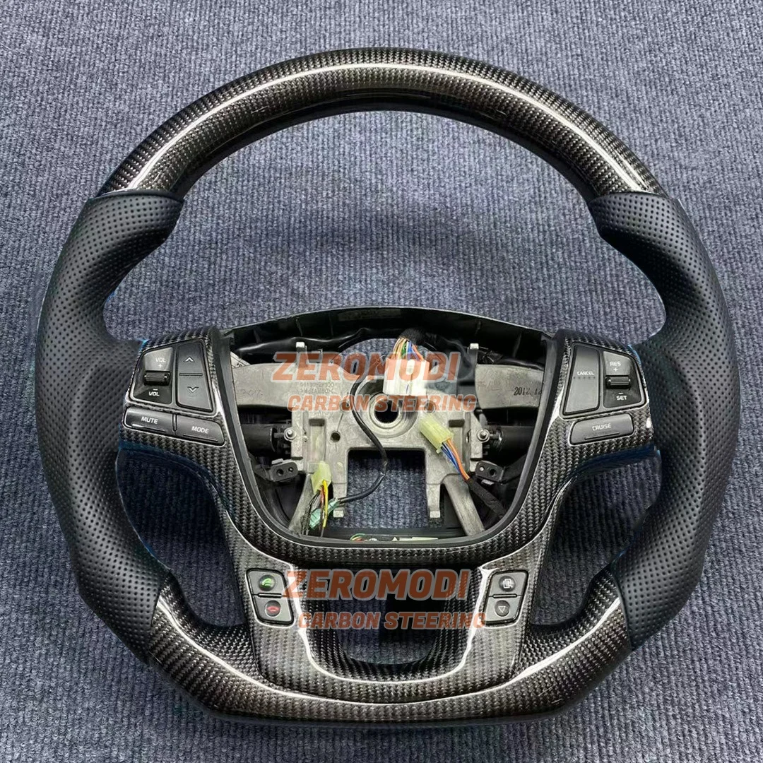 Replacement D Shape Real Carbon Fiber Steering Wheel with Leather for Kia Sorento 2011-2015