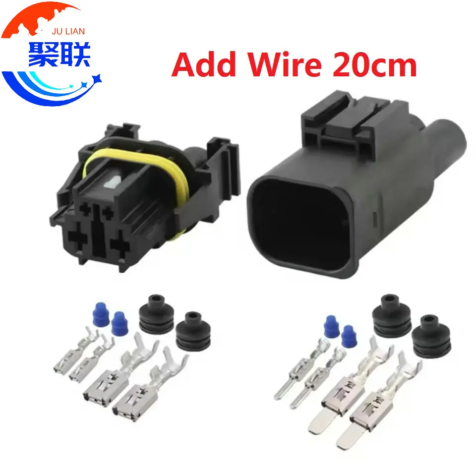 1Set 4Pin 4pin 9315484 10109790 automotive composite waterproof connector plug 10102761 electronic fan male female plug 9442401