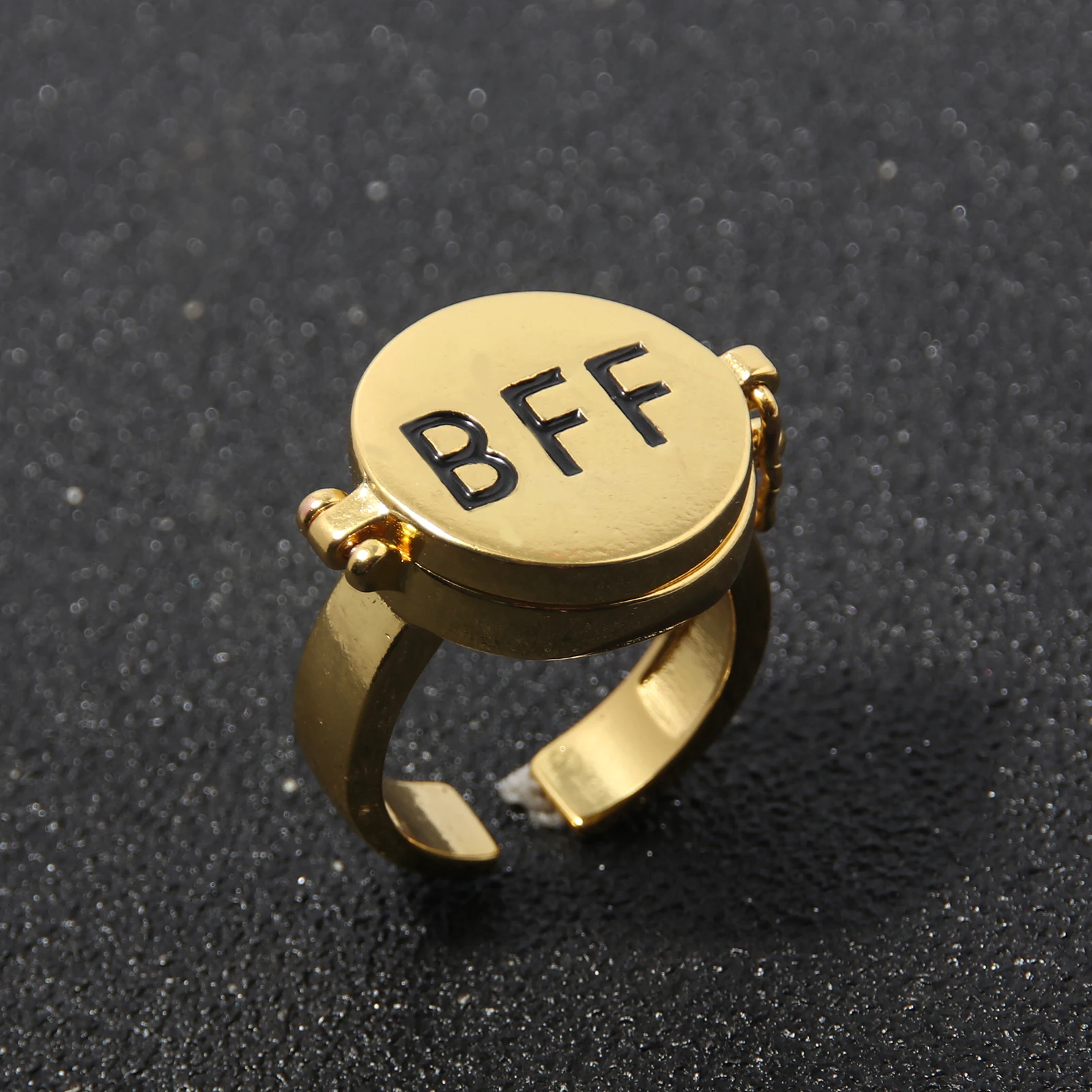 أنيمي BFF أفضل صديق للأبد حلقة لطيف الكرتون الصداقة يمكن فتح خواتم قابلة للتعديل لصديق الهدايا مجوهرات اكسسوارات #6