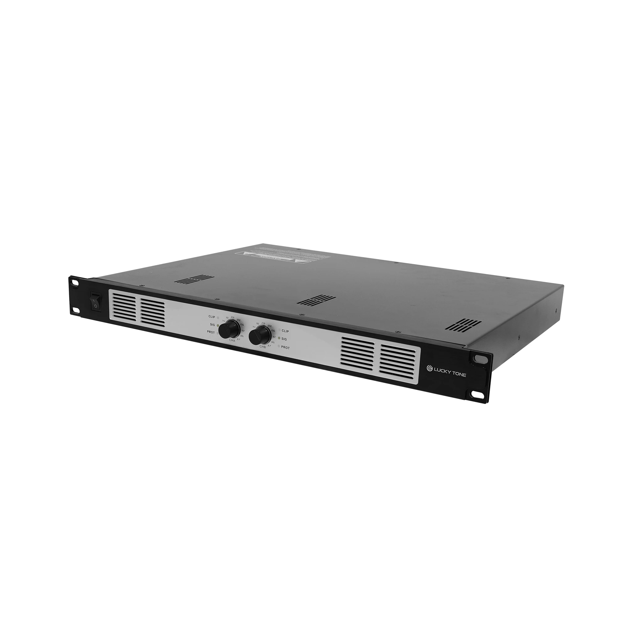 Compact Size Public Address System 2 Channel 600W Class D Power Amplifier with Volume Control