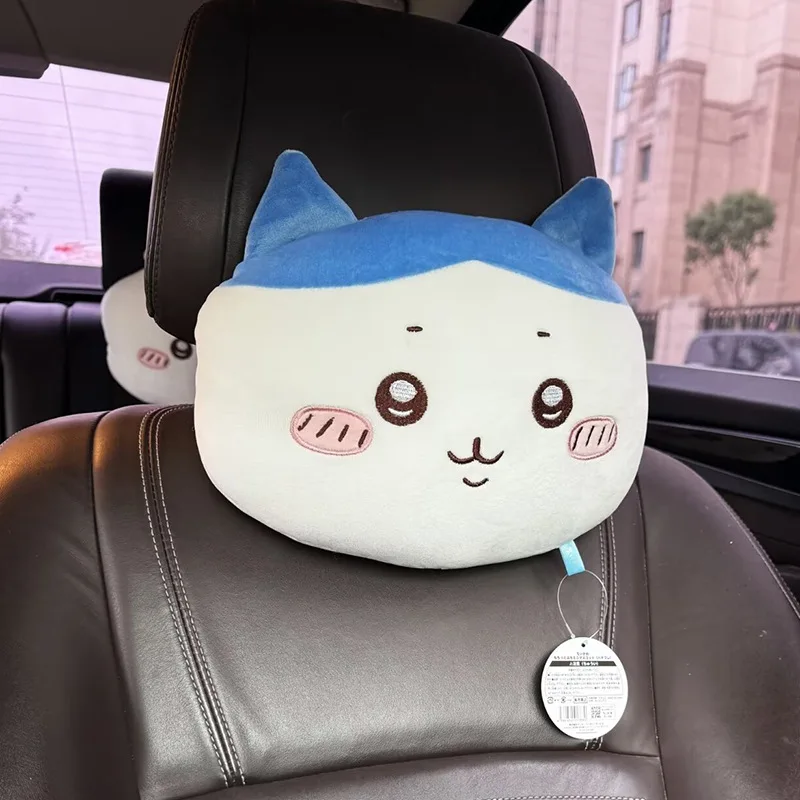 Kawaii Anime Chiikawa Plush Toys Cartoon Plush Pillows for Car Seat Creative Headrest Neck Pillow Cute Hachiware Auto Headrest