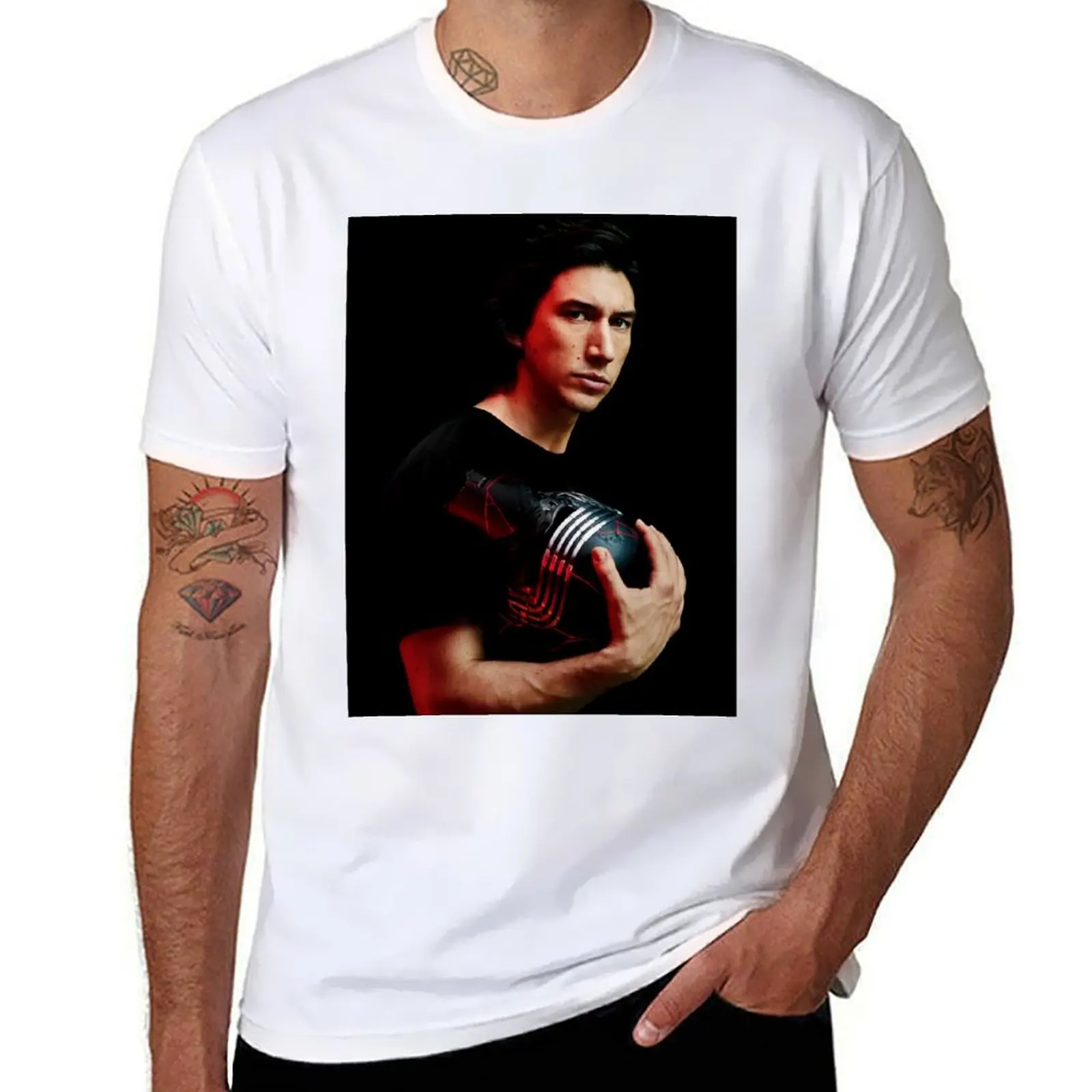 

Cover of Rolling Stone Adam Driver December 2019 T-Shirt man t shirt cotton high quality cotton t shirt pack T-Shirt