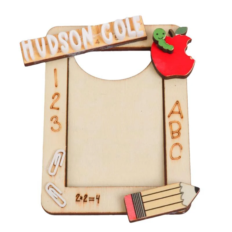 A38M 1 Piece Picture Photo Display Frame Mini Vintage Frames With Magnetic As Shown Wooden For Tabletop Display And Refrigerator