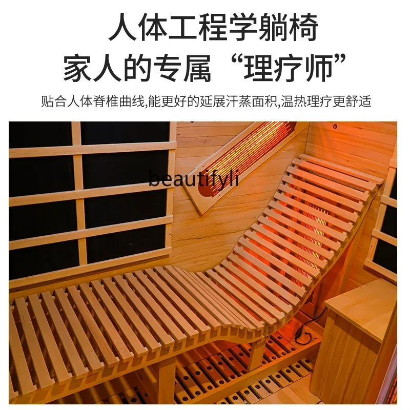 

smt03 ss new styelSingle double steam room spectrum energy compartment household sauna box carbon crystal board recliner