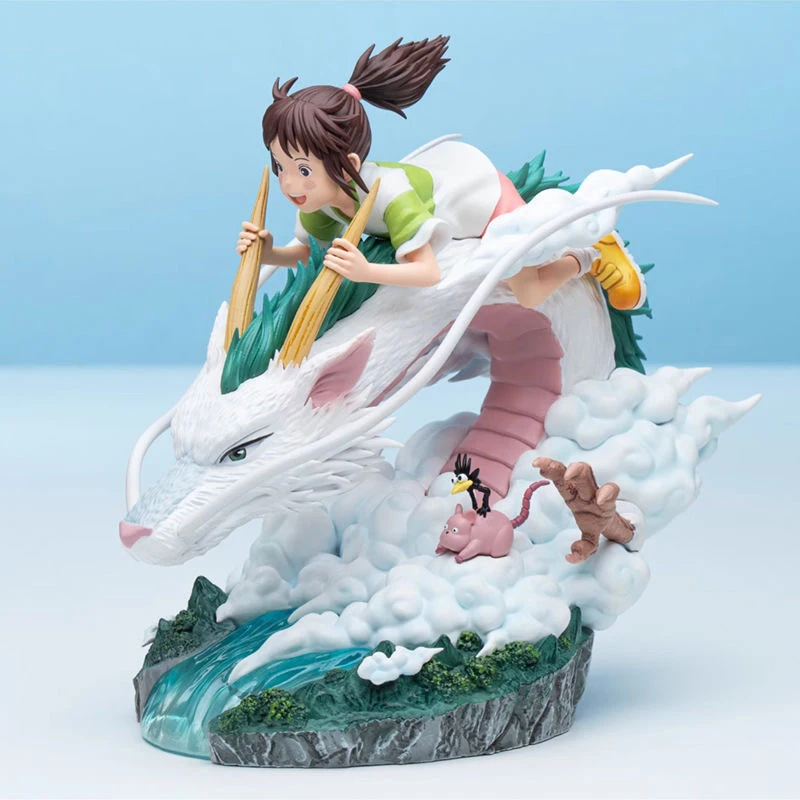 Spirited Away Figure Ogino Chihiro And Nigihayami Kohakunushi Anime Fiugre Pvc Action Model Doll Collectible Toy Gift Customized