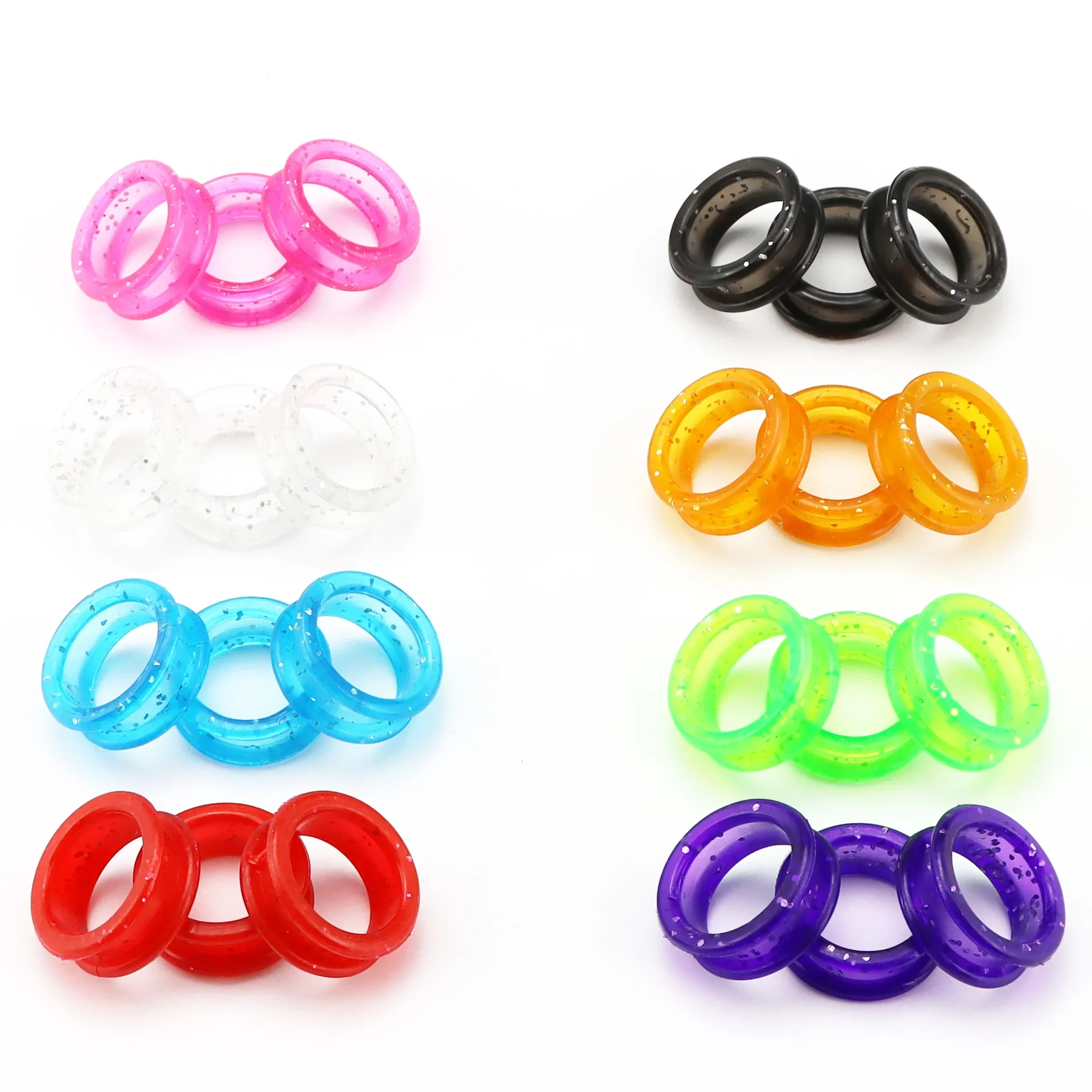 Silicone Finger Rings for Cat Dog Hair Scissors Professional Pet Grooming Scissors Protector Cutting Curved Shears