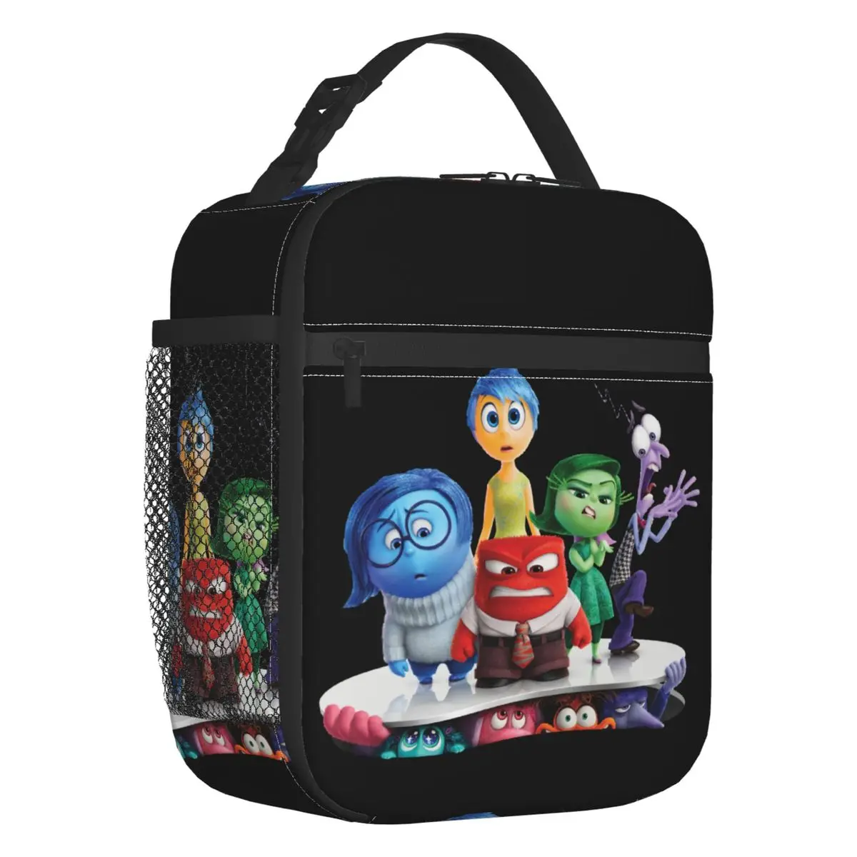 Custom Inside Out Character Shot Resuable Lunch Boxes Women Leakproof Thermal Cooler Food Insulated Lunch Bag Office Work