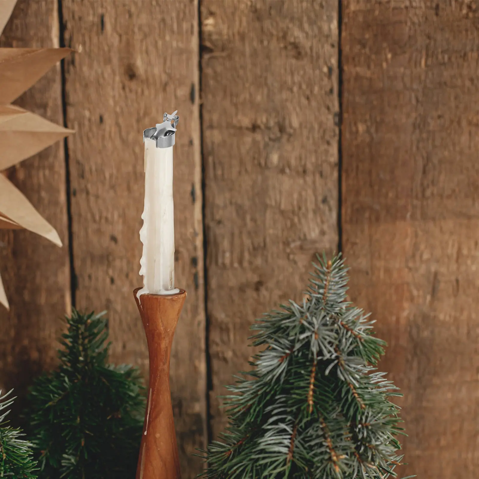 2Pcs Automatic Extinguisher Snuffer Metal Zinc Alloy Flame Wick Fire Safety Tool for Home Restaurant Church Use