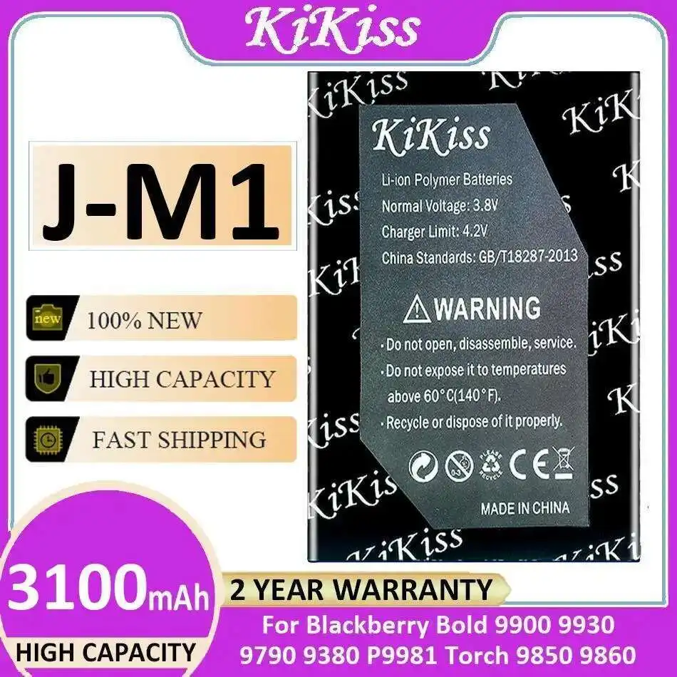 

Mobile Phone Battery J-M1 3100Mah For Blackberry Bold 9900 9930 9790 9380 P9981 Torch 9850 9860 JM1