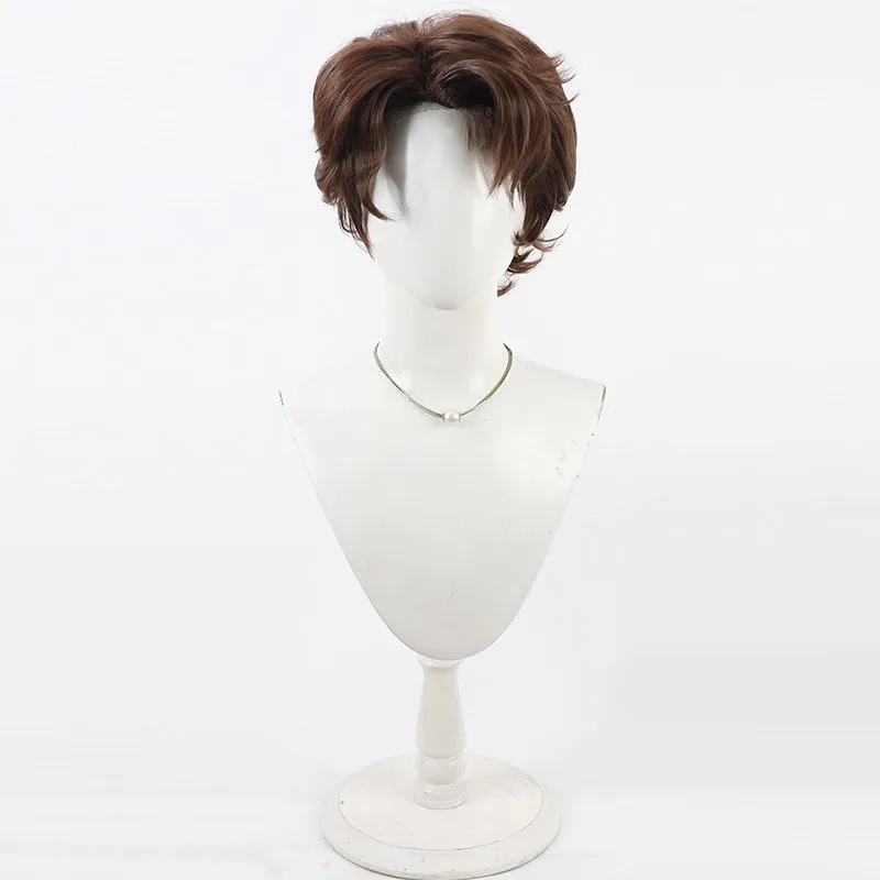 Game Clair Obscur: Expedition 33 Gustave Cosplay Wig Halloween Carnival Party Prop Synthetic Hair Heat Resistant Fiber + Wig Cap