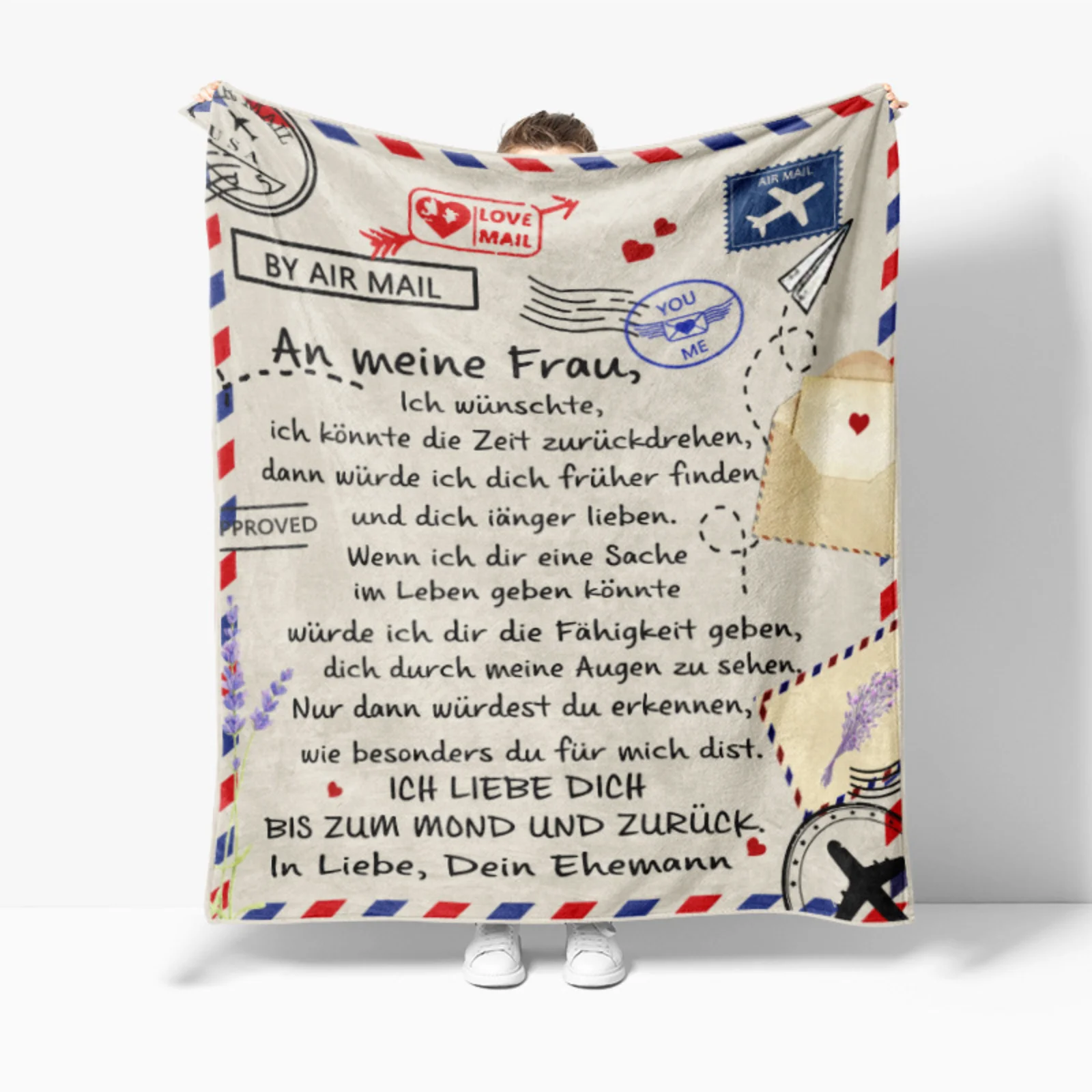 Dad To Daughter Flannel Blankets Airmail 3D Printed Throw Blanket Office Nap Quilts An Meine Tochter Thin Quilt Dropshipping