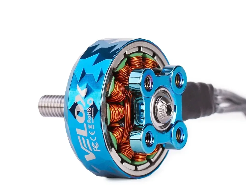 T-MOTOR VELOX VELOCE V2207.5 V2 2550KV 4S 1950KV 1750KV 6S Motor sem escova para RC FPV Racing Freestyle Drones Peças de reposição