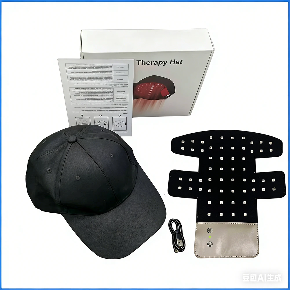 660nm 850nm Nahinfrarot Rotlichttherapie Haarkappe 56 LED-Lampen Wachstums-Haube Elektrischer Anti-Haarausfall Kopfhaut-Massagegerät – Detail 6