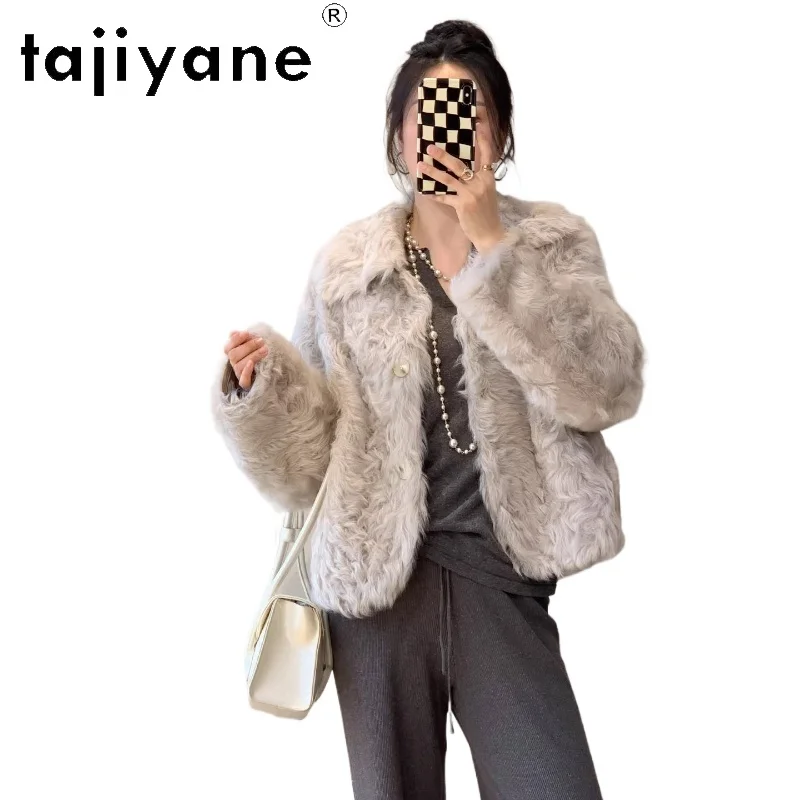 

TAJIYANE 100% Real Xiaohu Wool Sheepskin Double-Faced Fur Coat for Women 2025 Winter Premium Stylish Jacket Woman Clothes шуба