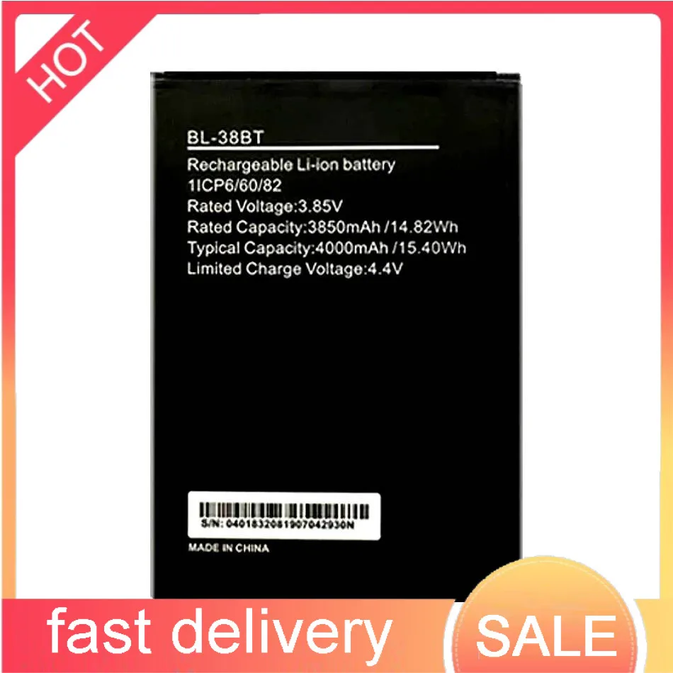 

4000mAh Mobile Phone Battery Long-Lasting Performance For Tecno BL-38BT