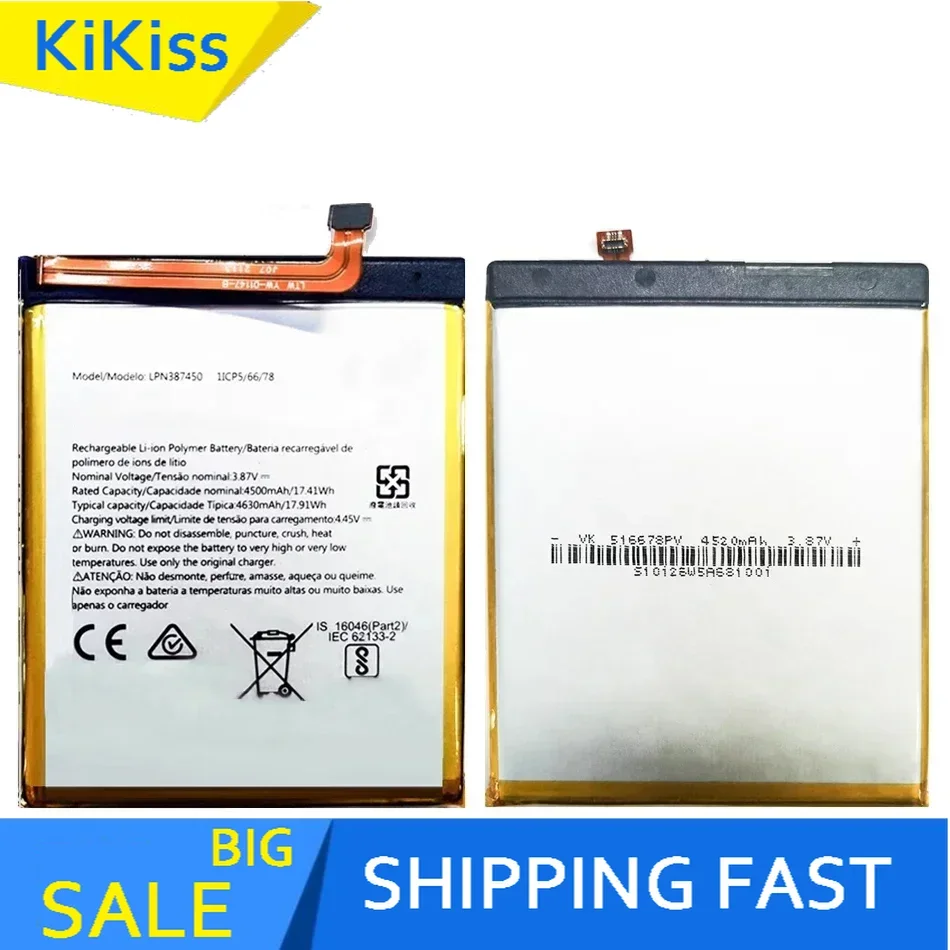 Replacement Battery LPN387450 For Nokia N910 XR20 X20 TA-1362 4630mAh