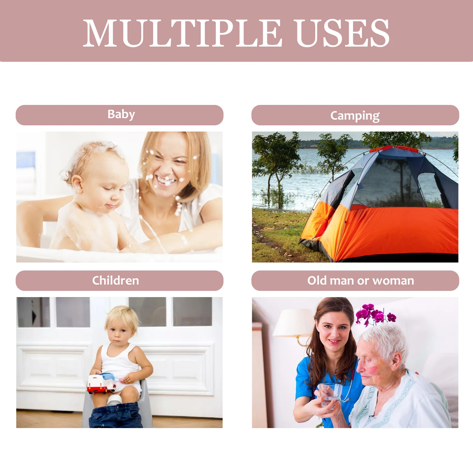 

1pc Heavy Duty Chamber Pot With Cover Portable Urinal Bucket For Elder Home Use Plastic Spittoon Handheld Urine Container