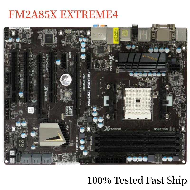 

Материнская плата для Asrock FM2A85X, материнская плата 4, A85X, 64 ГБ, разъем FM2, DDR3, ATX, 100% протестированная, быстрая доставка