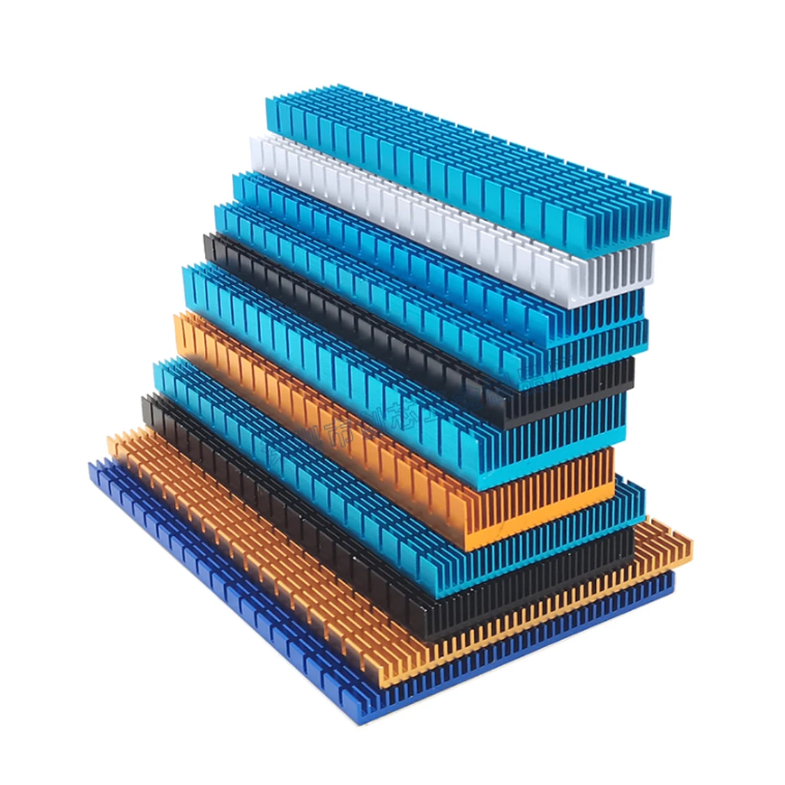 DIY Cooler Aluminum Radiator Grill Shape Radiator Radiator Chip for IC LED Power Transistor 40x40x30 ~ 100x101x20mm