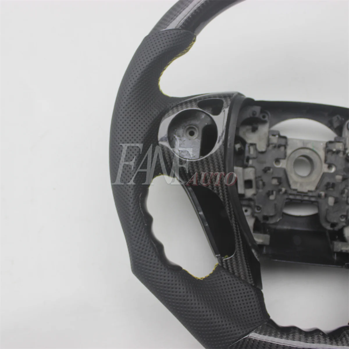 Replacement Real Carbon Fiber Steering Wheel with Leather for Honda Accord 2013-2017 9TH