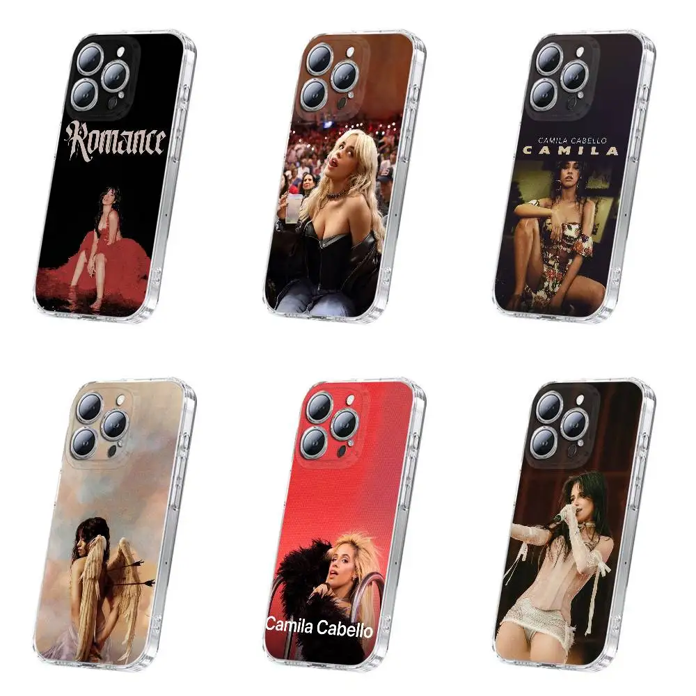 

C-Camila Cabello Camila Romance Phone Case For iPhone 17,16,15,14,13,12,11,Plus,Pro,Max,Plus,E,Air,Mini Transparent