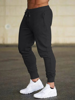 Men's lightweight wool twill joggers - casual breathable sweatpants with drawstring waist and zipper pocket for outdoor activiti