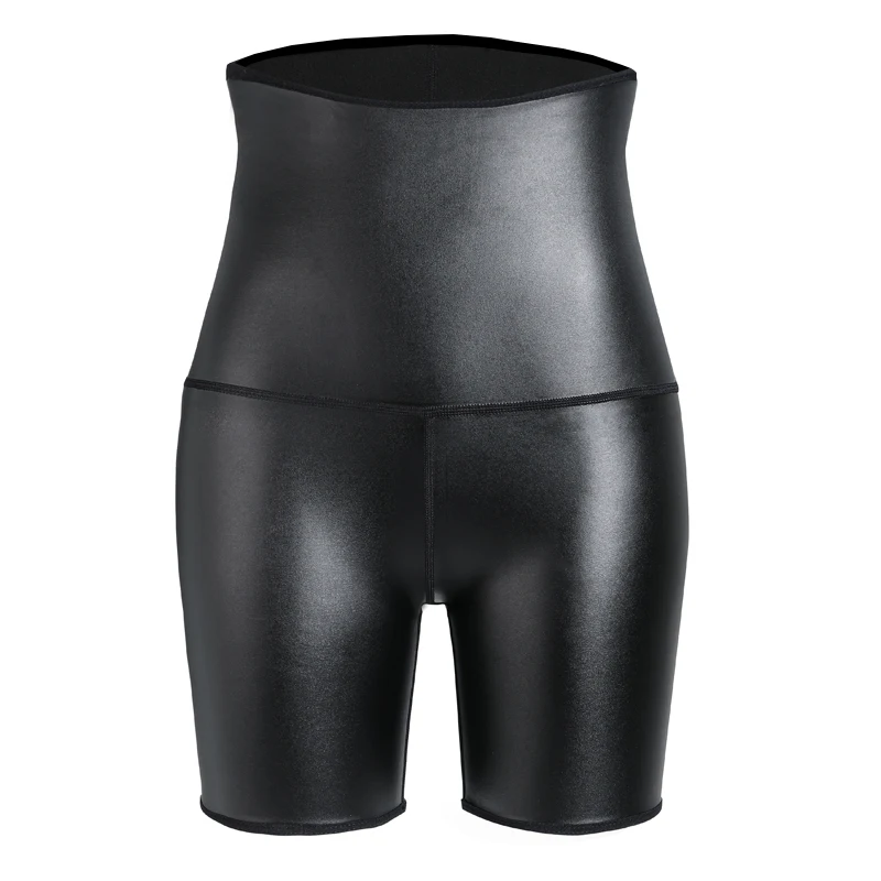 Waist Trainer Control panties Shaping Leather shorts Body Shaper Women Faux Leather Leggings Stretch High Waisted Pleather Pants