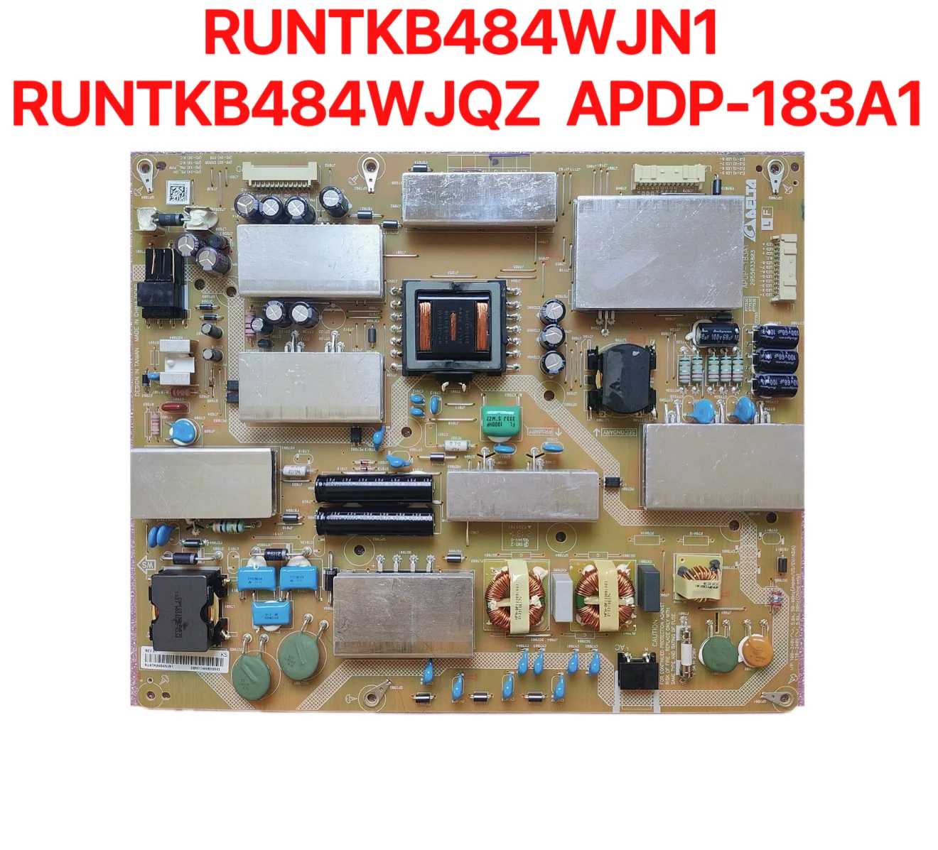 Carte d'alimentation originale flambant neuve pour Sharp RUNTKB484WJN1 RUNTKB484WJQZ APDP-183A1