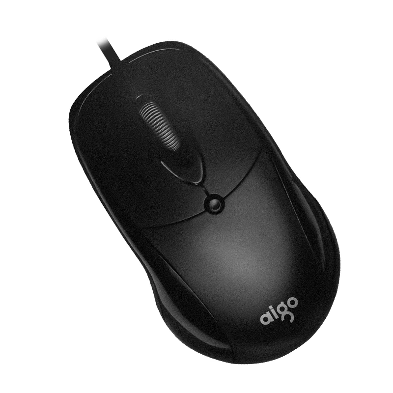 Aigo WQ1808 Set tastiera e Mouse cablati USB 104 tasti ergonomia Kit tastiere Desktop per Laptop con processo UV per uso domestico e in ufficio