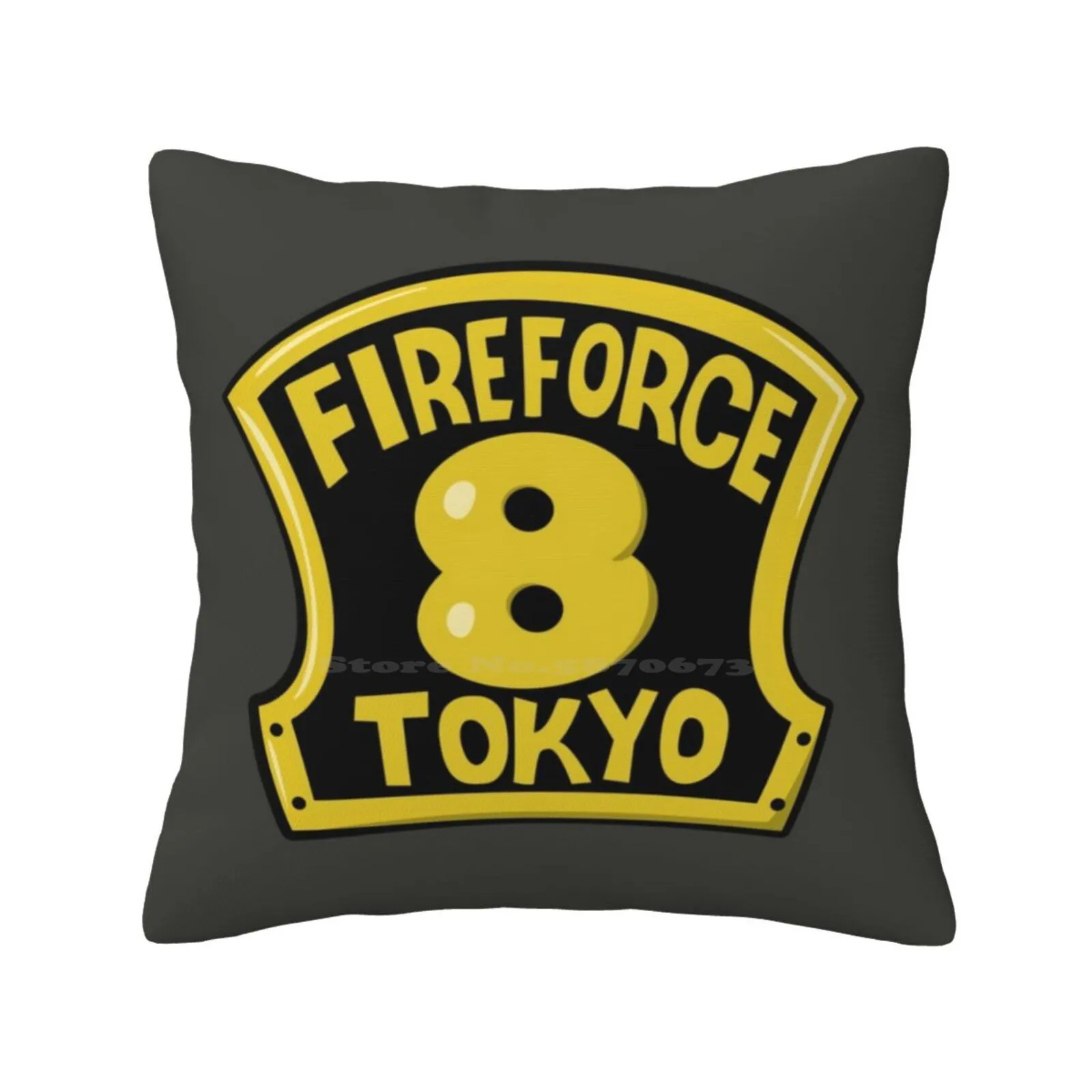 Fire Force Company 8 Pillowslip Pillowcase Manga Anime Fire Force Tokyo Atsushi Okubo Shinra Kusakabe Devils Footprints