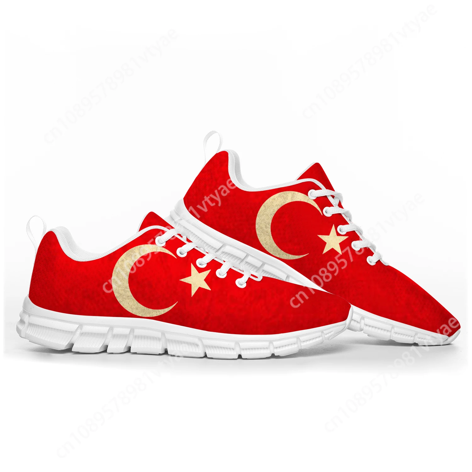 Turkish Flag Sports Shoes Mens Womens Teenager Kids Children Sneakers Turkey Casual Custom High Quality Couple Shoes