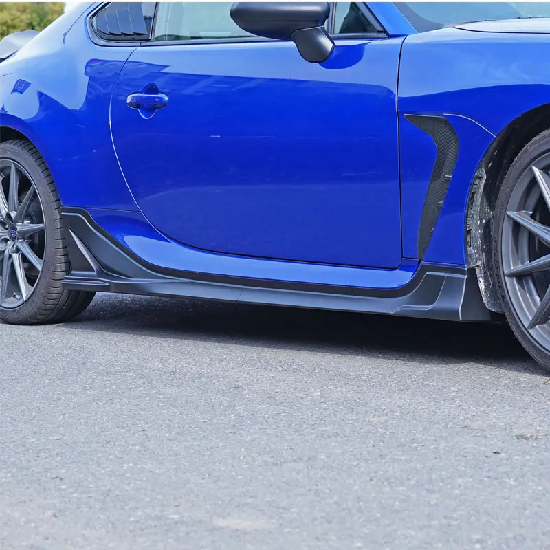 車用サイドスカート4ピースウィングレットスプリッターリップサイド