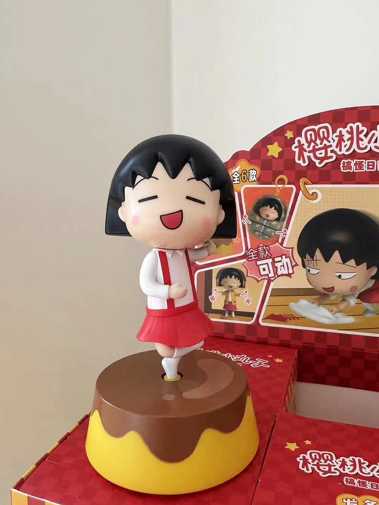 かわいいチェリーマルコ面白いデイリーシリーズブラインドボックス巻人形可動手作りアニメフィギュアデスクトップ装飾おもちゃ誕生日ギフト
