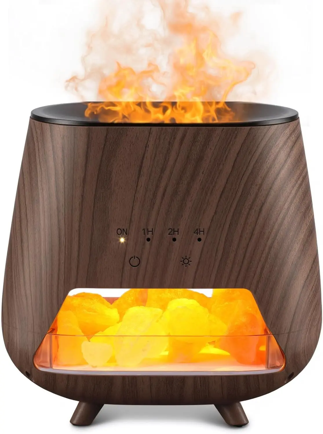 

Аромадиффузер для дома: 200 мл, с гималайской розовой солью, увлажнитель с холодным туманом и автоотключением