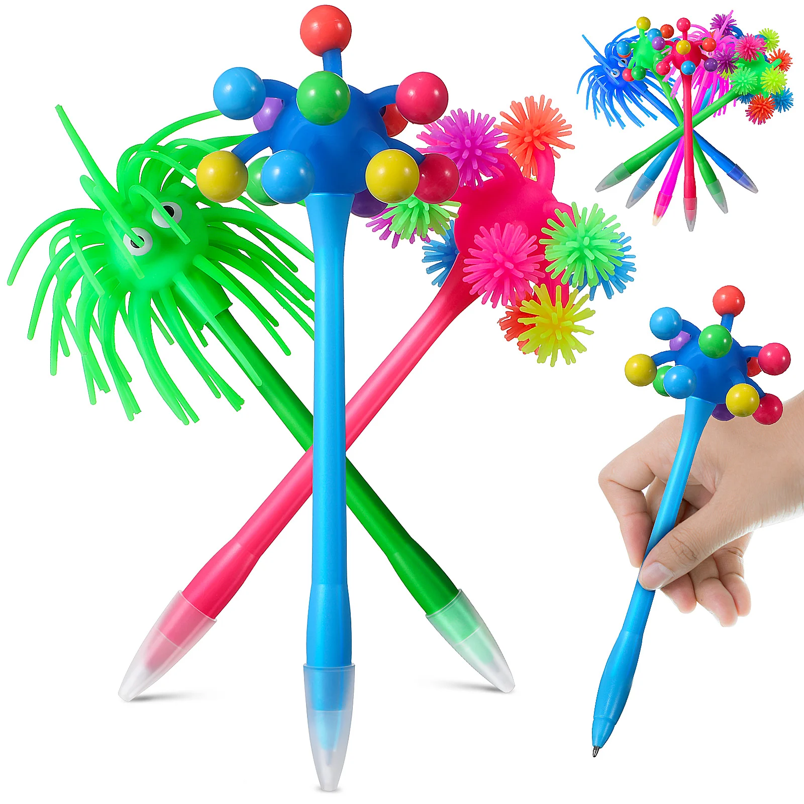 

Sea Urchin Shaped Pens Transforming Aircraft (red) Fountain Set Creative Office Ink Black