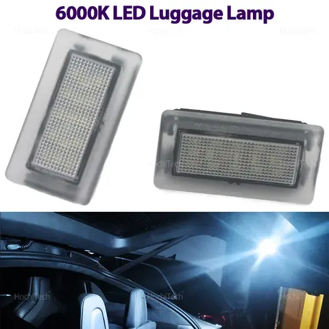 2x LED Footwell Door Light Lamps White 100715190E/1007151 90 E for Tesla Model S Model 3 Model X Trunk Luggage Lamp