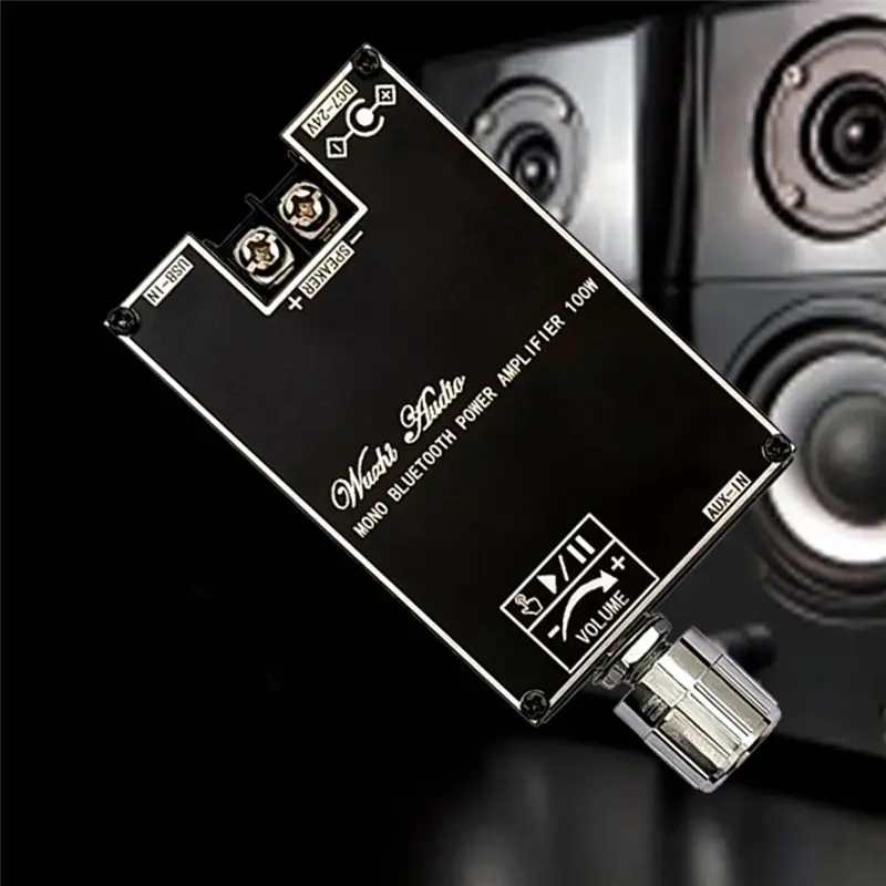 Mono 100W Bluetooth Audio Amplifier Board with Box Function TPA3116D2 BT5.1 Stereo Audio Module DC7-24V -1001B