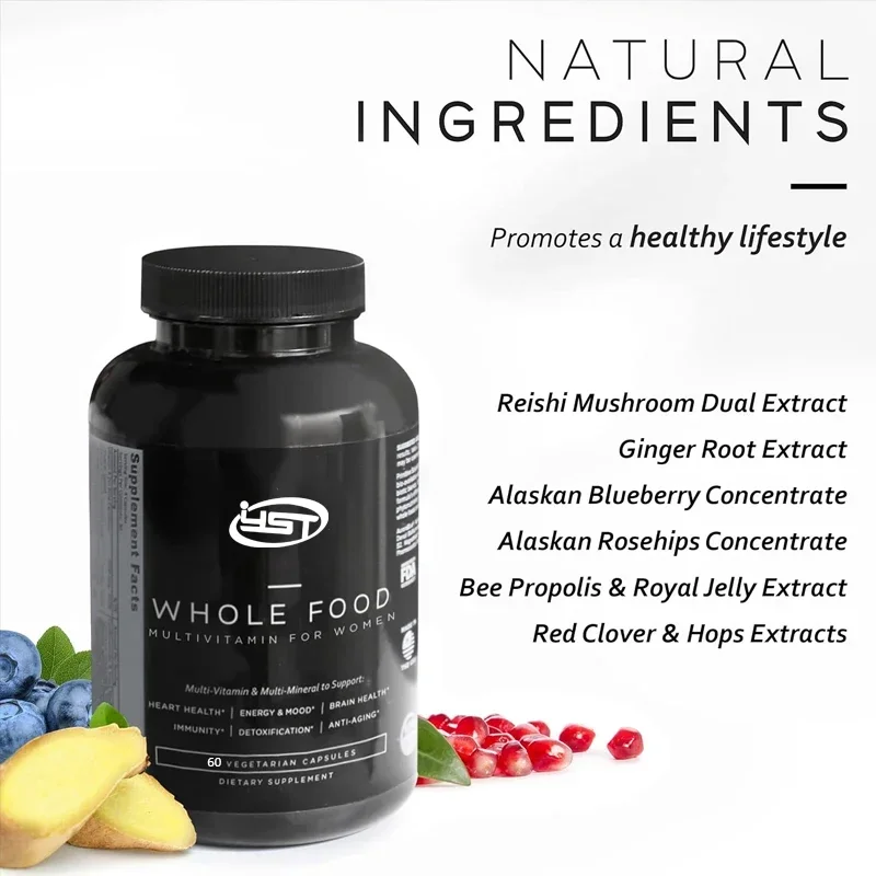 

Whole Food Women's Multivitamins Are Used for Overall Health, Immune Support, Heart Health, Energy, Cleanliness, and More
