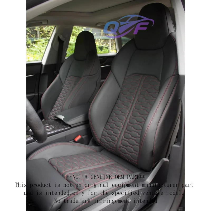 Car Luxury Sport Racing Seat Custom Carbon Fiber Panel Leather Cover Bucket Upgrade RS Seats for Audi A3 A4 A5 A6 A7 Q3 Q5
