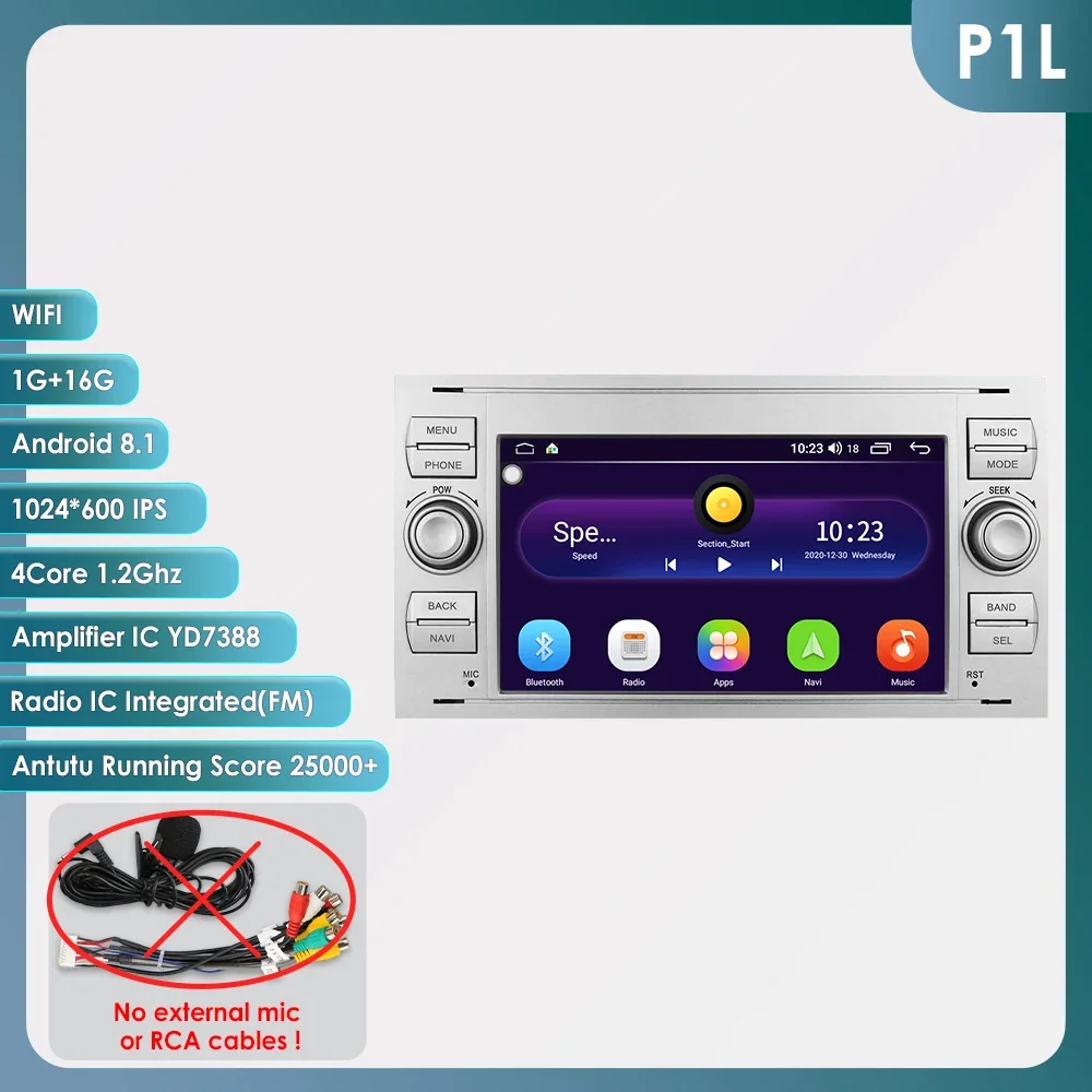 Android Autoradio Voor Ford Focus 2007 Mondeo S-Max C Max Kuga Galaxy Fiesta Transit Fusion Connect Autoradio Multimedia Carplay