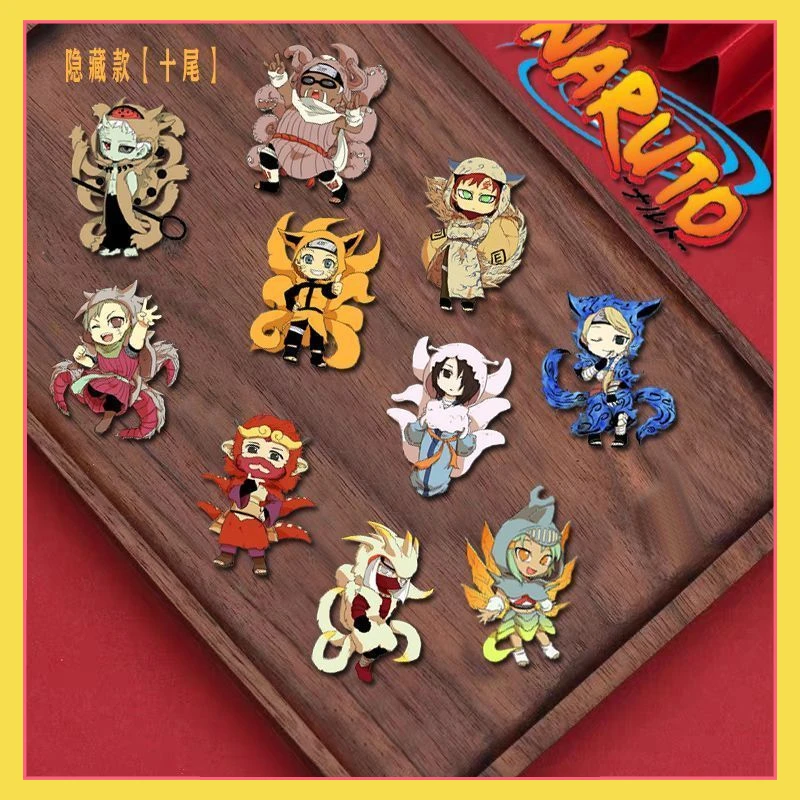 

Anime Naruto peripheral tail beast brooch backpack decoration pendant buckle pin anti fall commemorative same Instagram gift